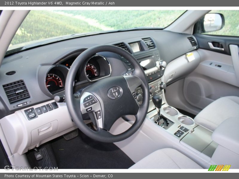 Magnetic Gray Metallic / Ash 2012 Toyota Highlander V6 4WD