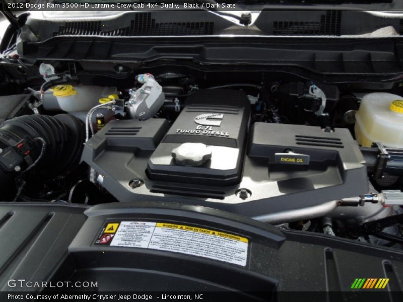  2012 Ram 3500 HD Laramie Crew Cab 4x4 Dually Engine - 6.7 Liter OHV 24-Valve Cummins VGT Turbo-Diesel Inline 6 Cylinder