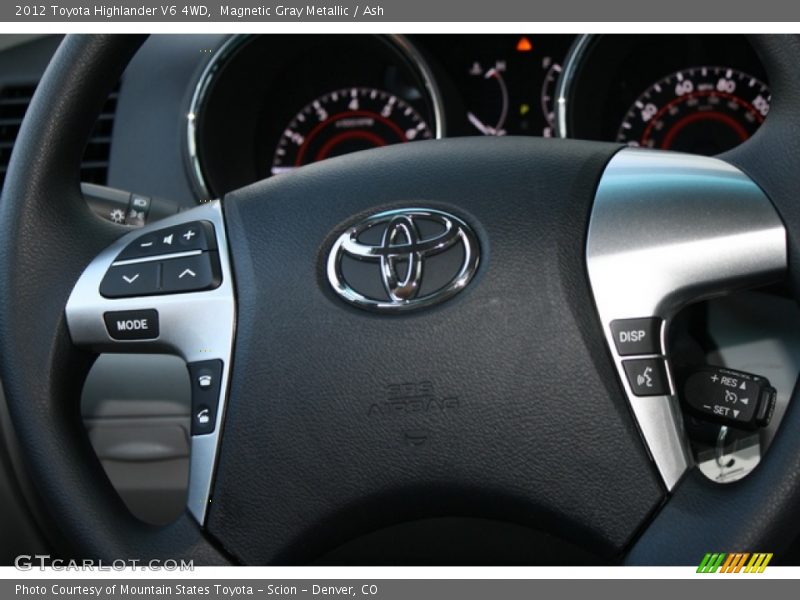 Magnetic Gray Metallic / Ash 2012 Toyota Highlander V6 4WD
