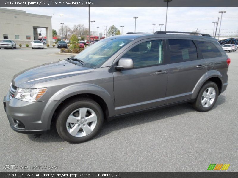 Storm Grey Pearl / Black 2012 Dodge Journey SXT