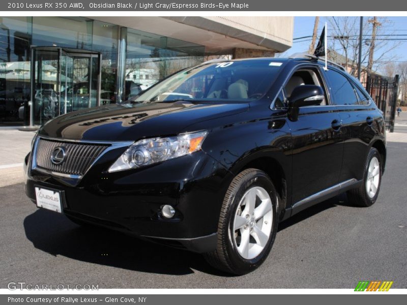 Obsidian Black / Light Gray/Espresso Birds-Eye Maple 2010 Lexus RX 350 AWD
