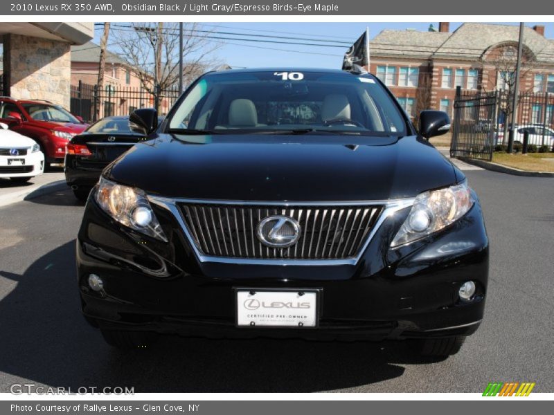 Obsidian Black / Light Gray/Espresso Birds-Eye Maple 2010 Lexus RX 350 AWD