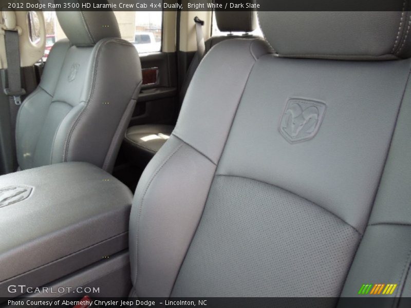 Bright White / Dark Slate 2012 Dodge Ram 3500 HD Laramie Crew Cab 4x4 Dually