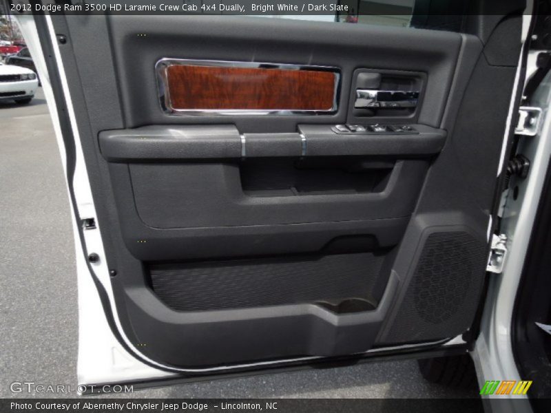 Bright White / Dark Slate 2012 Dodge Ram 3500 HD Laramie Crew Cab 4x4 Dually