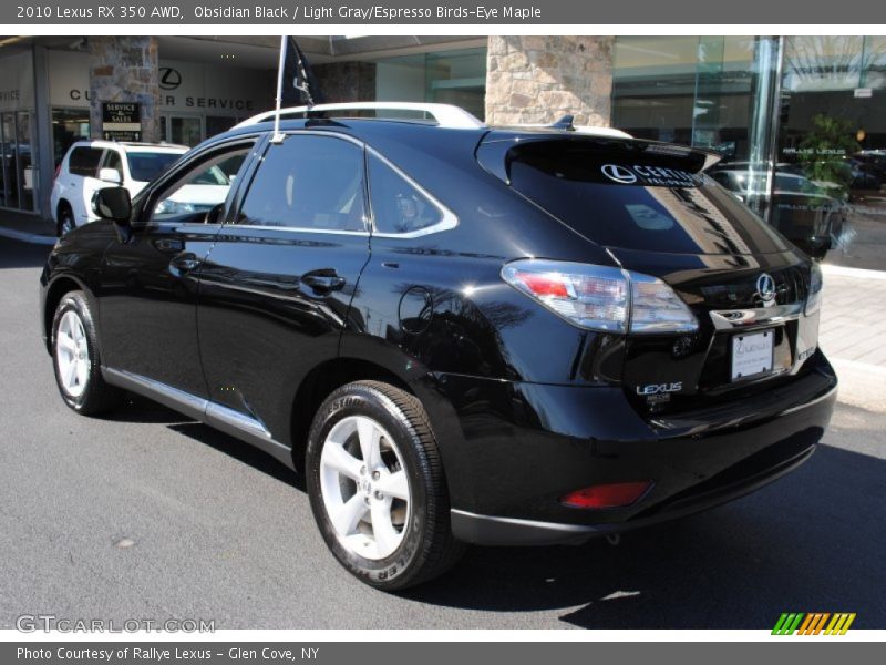 Obsidian Black / Light Gray/Espresso Birds-Eye Maple 2010 Lexus RX 350 AWD