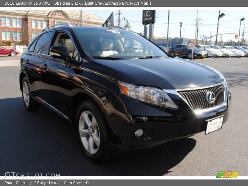 Obsidian Black / Light Gray/Espresso Birds-Eye Maple 2010 Lexus RX 350 AWD