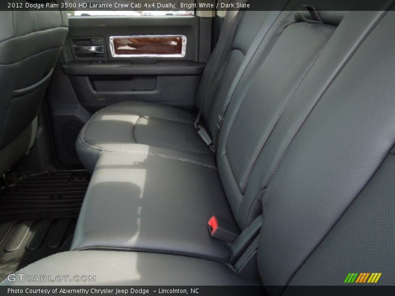 Bright White / Dark Slate 2012 Dodge Ram 3500 HD Laramie Crew Cab 4x4 Dually