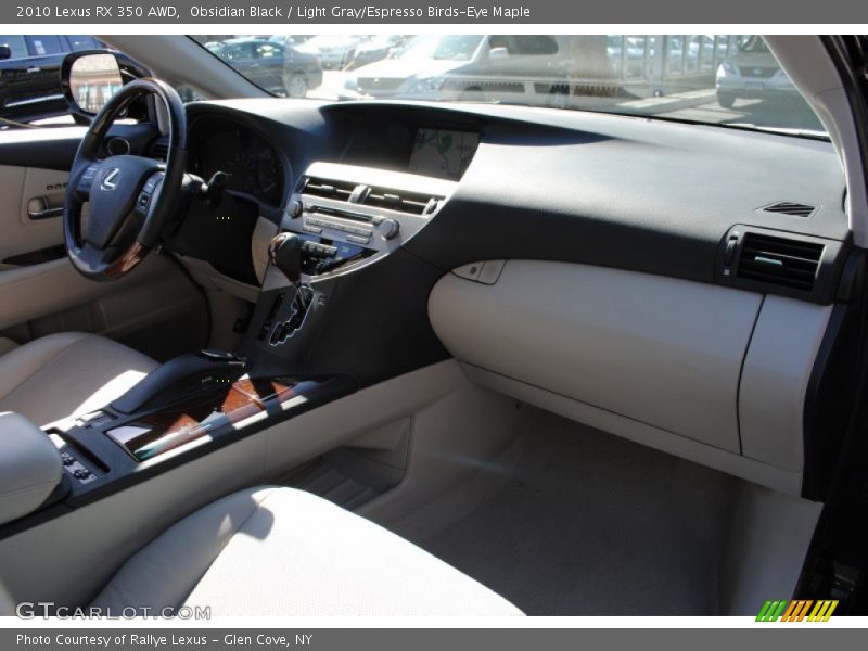 Obsidian Black / Light Gray/Espresso Birds-Eye Maple 2010 Lexus RX 350 AWD
