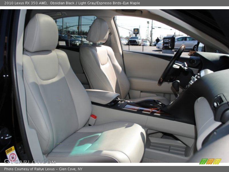 Obsidian Black / Light Gray/Espresso Birds-Eye Maple 2010 Lexus RX 350 AWD