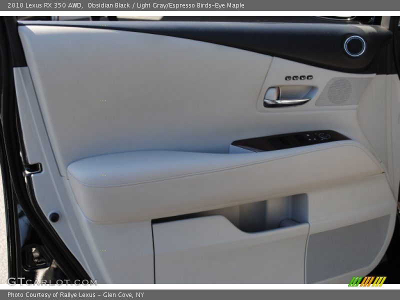 Obsidian Black / Light Gray/Espresso Birds-Eye Maple 2010 Lexus RX 350 AWD