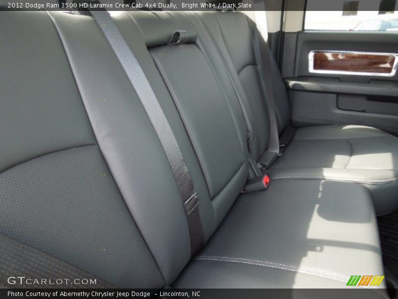 Bright White / Dark Slate 2012 Dodge Ram 3500 HD Laramie Crew Cab 4x4 Dually
