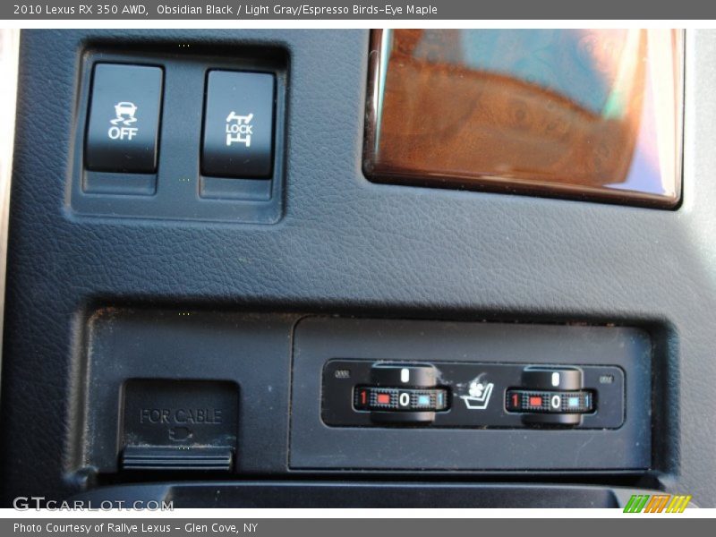 Obsidian Black / Light Gray/Espresso Birds-Eye Maple 2010 Lexus RX 350 AWD