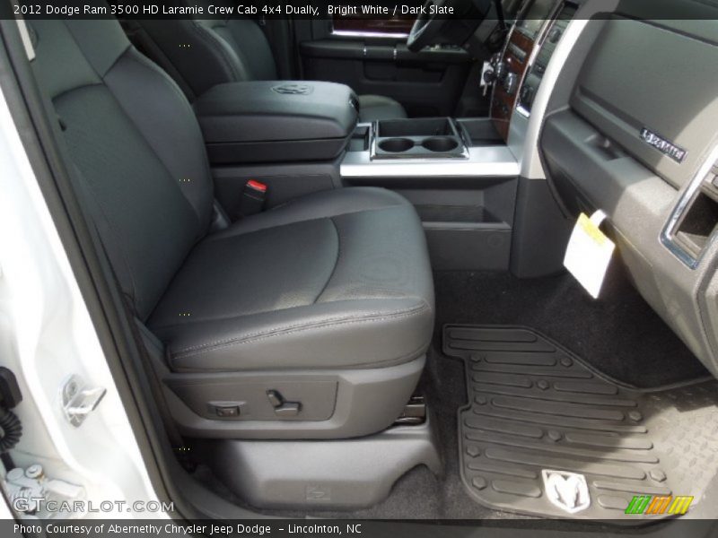 Bright White / Dark Slate 2012 Dodge Ram 3500 HD Laramie Crew Cab 4x4 Dually