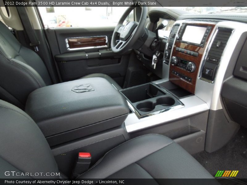 Bright White / Dark Slate 2012 Dodge Ram 3500 HD Laramie Crew Cab 4x4 Dually