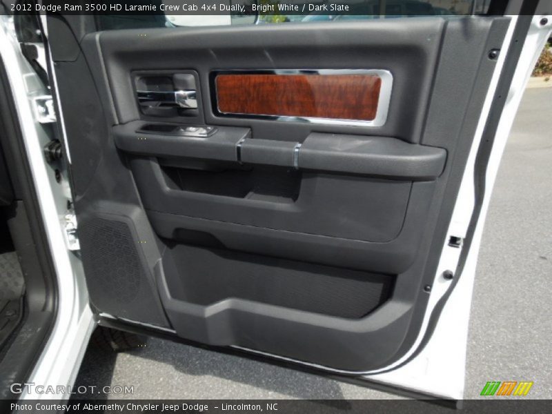 Bright White / Dark Slate 2012 Dodge Ram 3500 HD Laramie Crew Cab 4x4 Dually