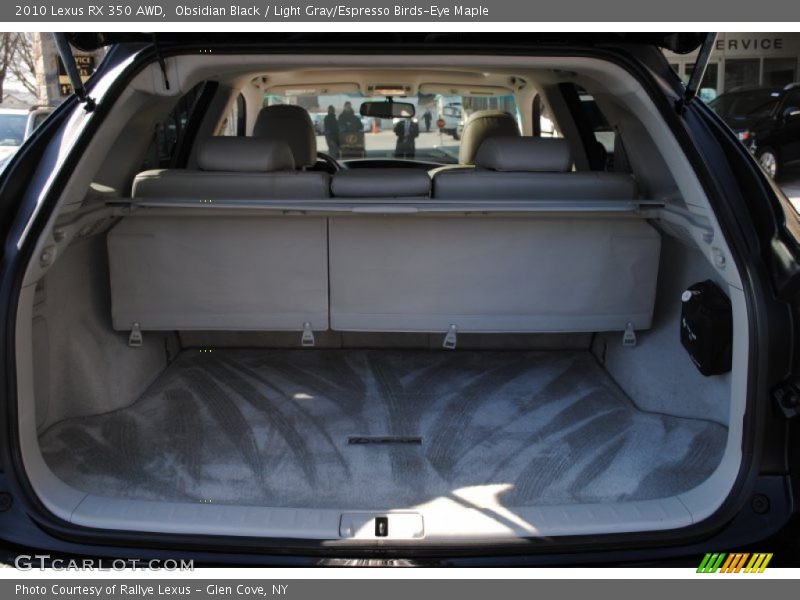Obsidian Black / Light Gray/Espresso Birds-Eye Maple 2010 Lexus RX 350 AWD