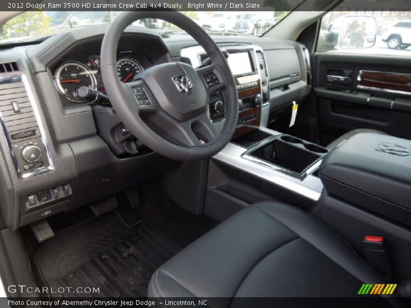 Dark Slate Interior - 2012 Ram 3500 HD Laramie Crew Cab 4x4 Dually 