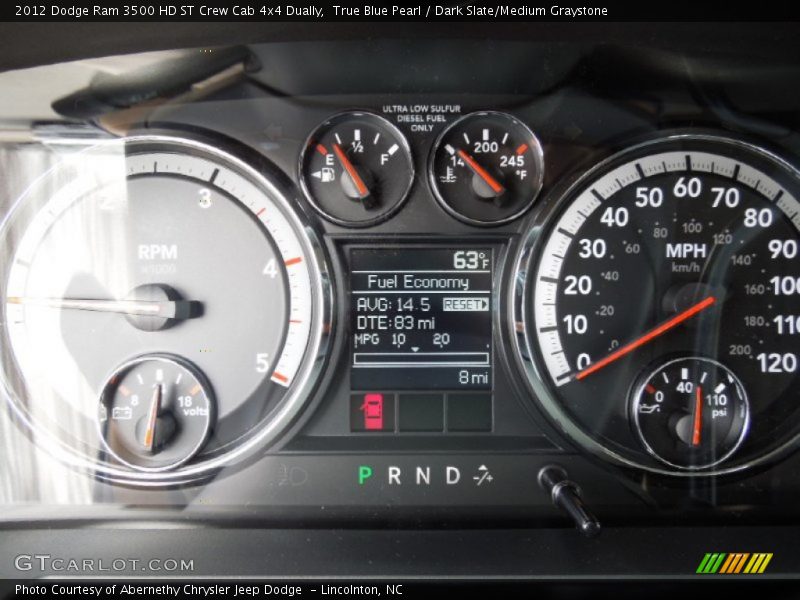 True Blue Pearl / Dark Slate/Medium Graystone 2012 Dodge Ram 3500 HD ST Crew Cab 4x4 Dually