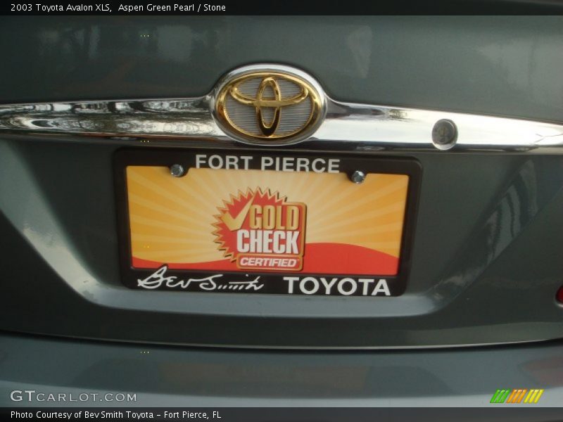 Aspen Green Pearl / Stone 2003 Toyota Avalon XLS