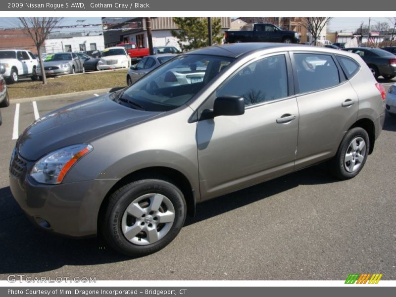 Gotham Gray / Black 2009 Nissan Rogue S AWD