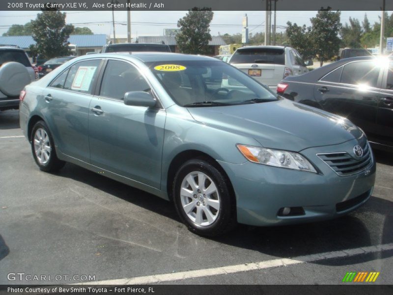 Aloe Green Metallic / Ash 2008 Toyota Camry XLE V6