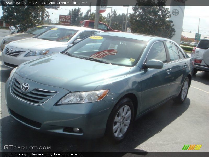 Aloe Green Metallic / Ash 2008 Toyota Camry XLE V6