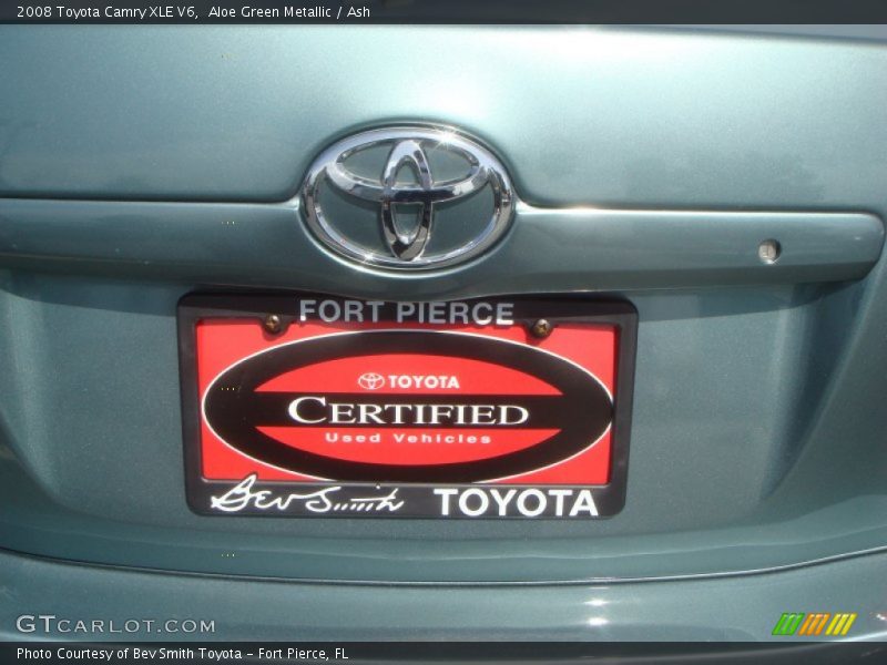 Aloe Green Metallic / Ash 2008 Toyota Camry XLE V6