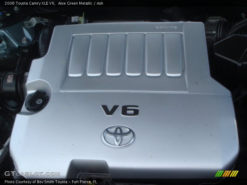 Aloe Green Metallic / Ash 2008 Toyota Camry XLE V6