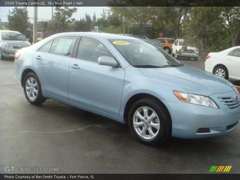 Sky Blue Pearl / Ash 2009 Toyota Camry LE