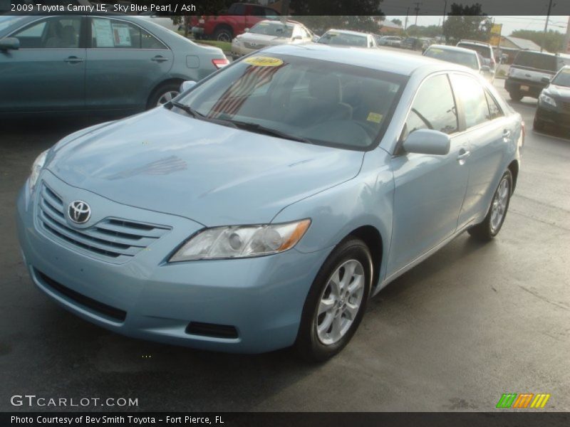Sky Blue Pearl / Ash 2009 Toyota Camry LE