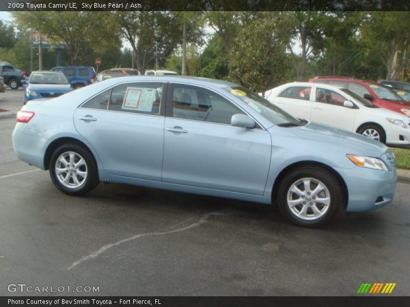 Sky Blue Pearl / Ash 2009 Toyota Camry LE