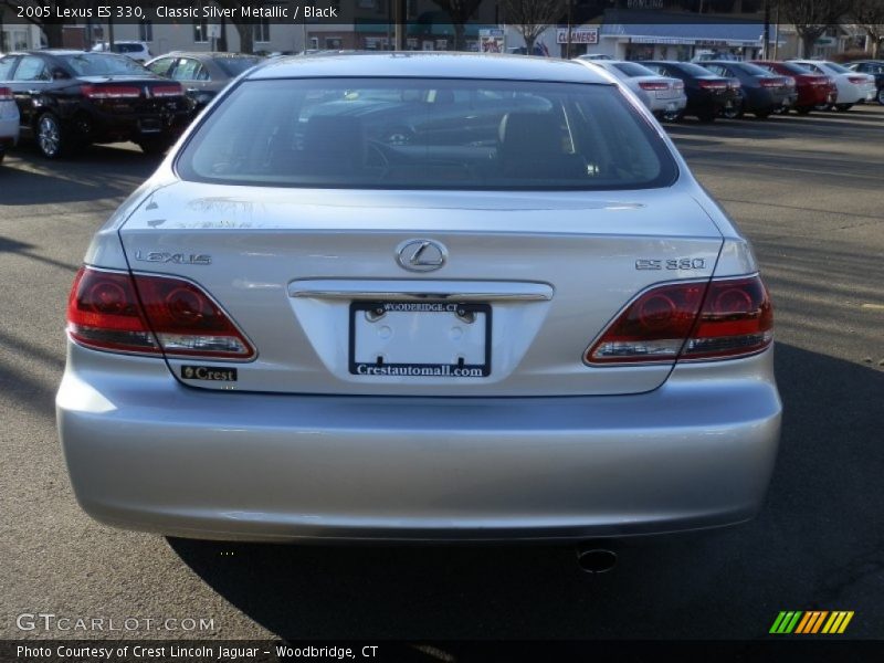 Classic Silver Metallic / Black 2005 Lexus ES 330