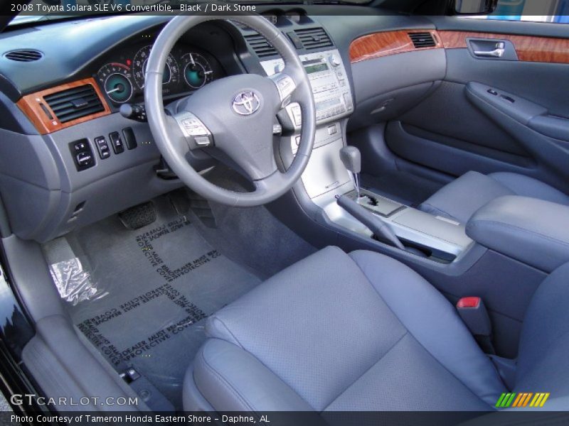 Black / Dark Stone 2008 Toyota Solara SLE V6 Convertible