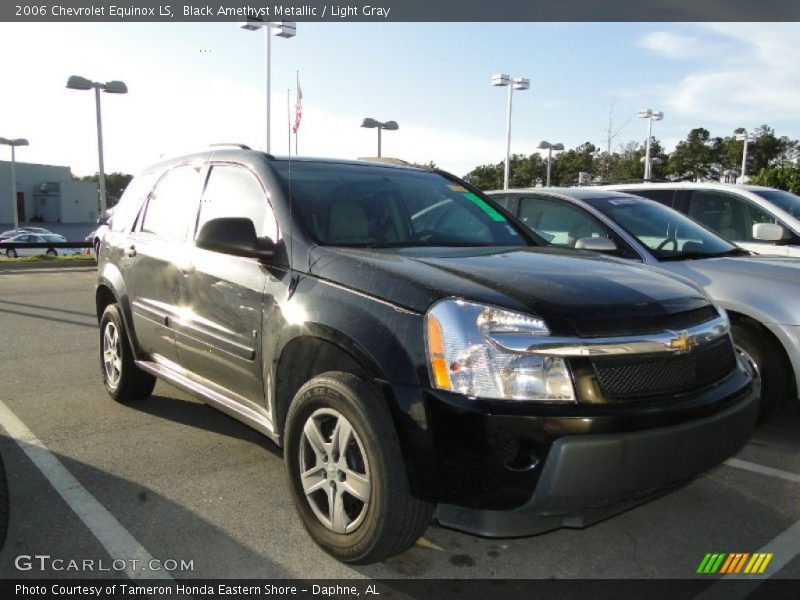 Black Amethyst Metallic / Light Gray 2006 Chevrolet Equinox LS