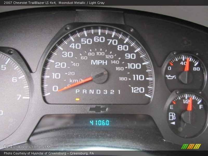 Moondust Metallic / Light Gray 2007 Chevrolet TrailBlazer LS 4x4
