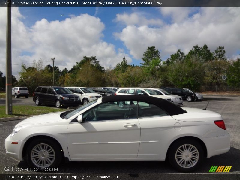 Stone White / Dark Slate Gray/Light Slate Gray 2008 Chrysler Sebring Touring Convertible