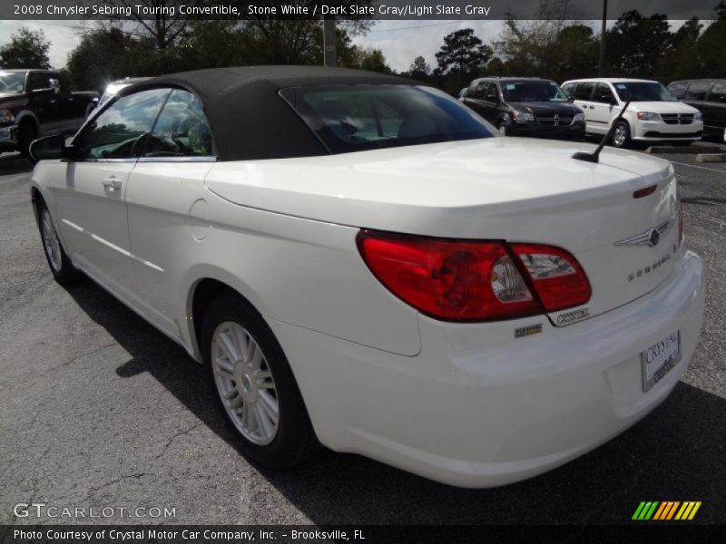 Stone White / Dark Slate Gray/Light Slate Gray 2008 Chrysler Sebring Touring Convertible