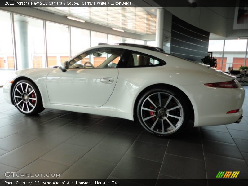 Carrara White / Luxor Beige 2012 Porsche New 911 Carrera S Coupe