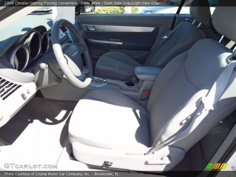 Stone White / Dark Slate Gray/Light Slate Gray 2008 Chrysler Sebring Touring Convertible