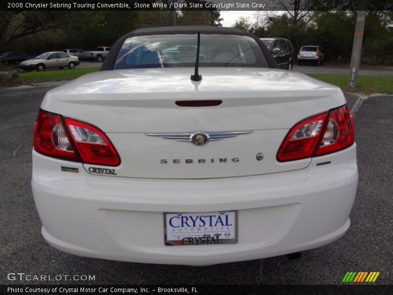 Stone White / Dark Slate Gray/Light Slate Gray 2008 Chrysler Sebring Touring Convertible