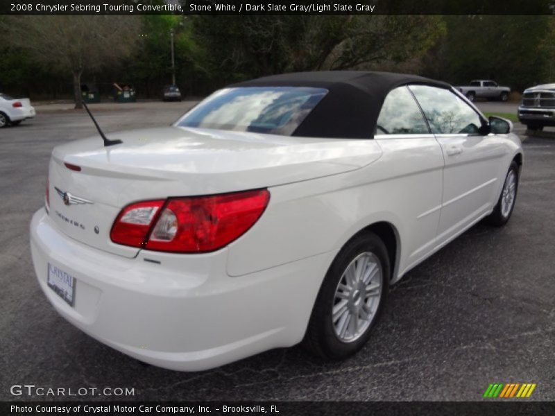 Stone White / Dark Slate Gray/Light Slate Gray 2008 Chrysler Sebring Touring Convertible
