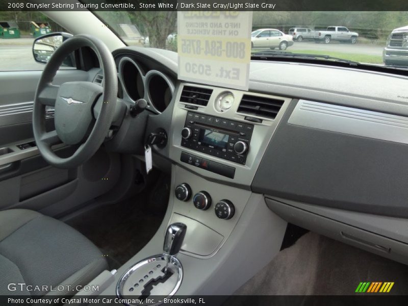 Stone White / Dark Slate Gray/Light Slate Gray 2008 Chrysler Sebring Touring Convertible