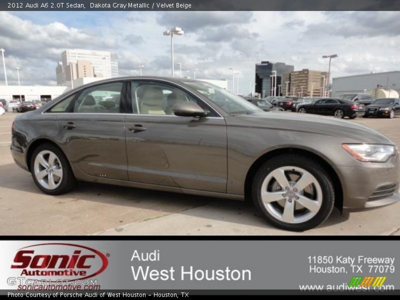 Dakota Gray Metallic / Velvet Beige 2012 Audi A6 2.0T Sedan