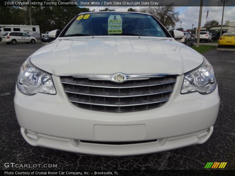 Stone White / Dark Slate Gray/Light Slate Gray 2008 Chrysler Sebring Touring Convertible