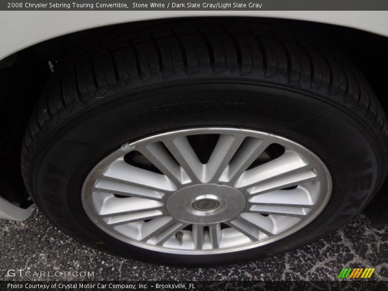 Stone White / Dark Slate Gray/Light Slate Gray 2008 Chrysler Sebring Touring Convertible