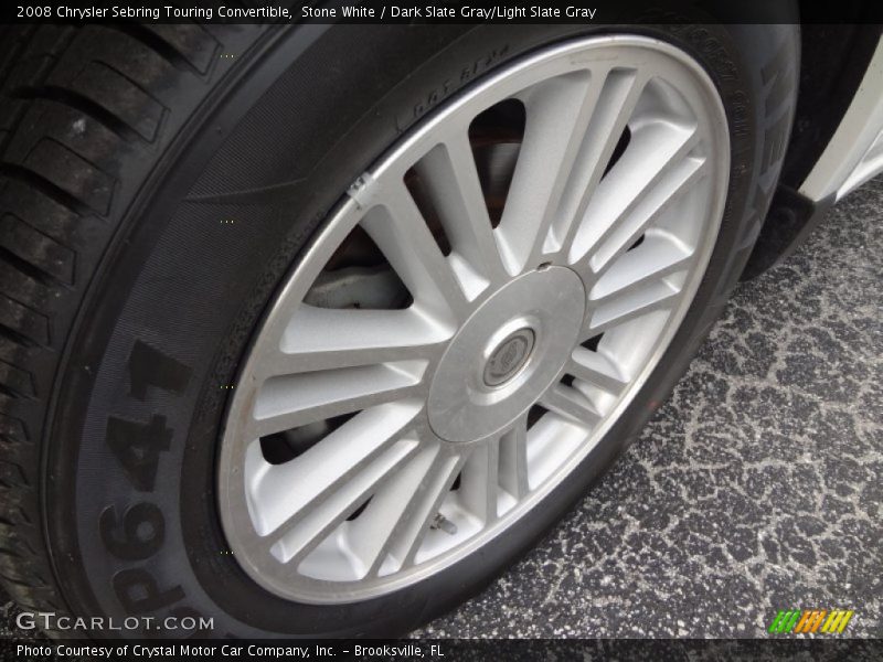 Stone White / Dark Slate Gray/Light Slate Gray 2008 Chrysler Sebring Touring Convertible