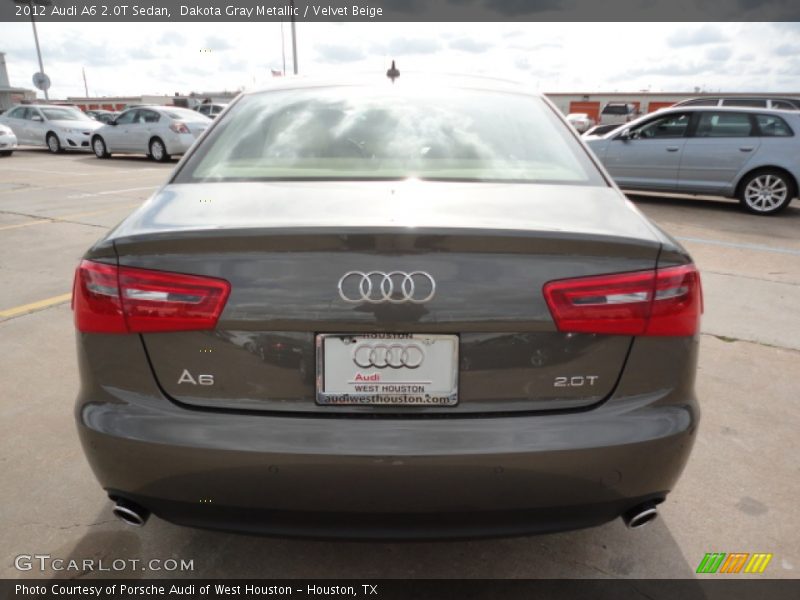 Dakota Gray Metallic / Velvet Beige 2012 Audi A6 2.0T Sedan