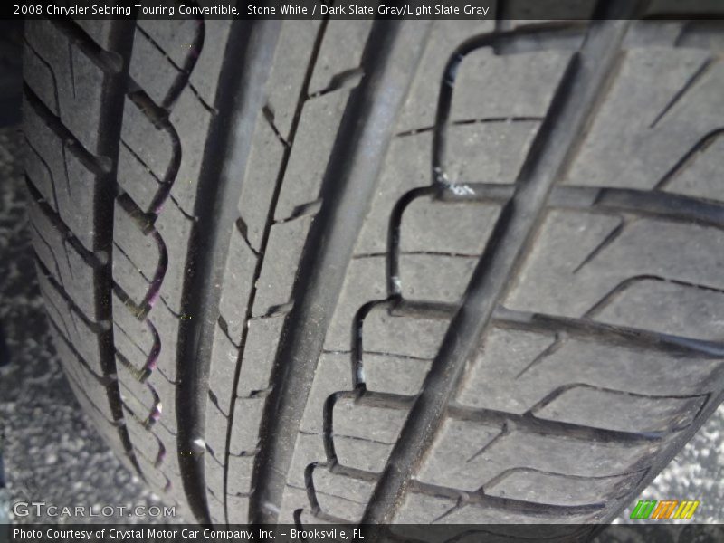 Stone White / Dark Slate Gray/Light Slate Gray 2008 Chrysler Sebring Touring Convertible