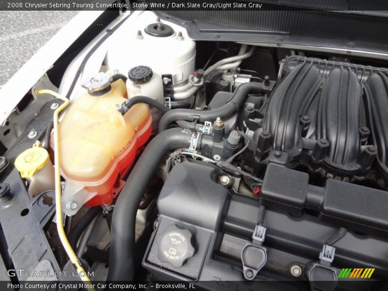 Stone White / Dark Slate Gray/Light Slate Gray 2008 Chrysler Sebring Touring Convertible