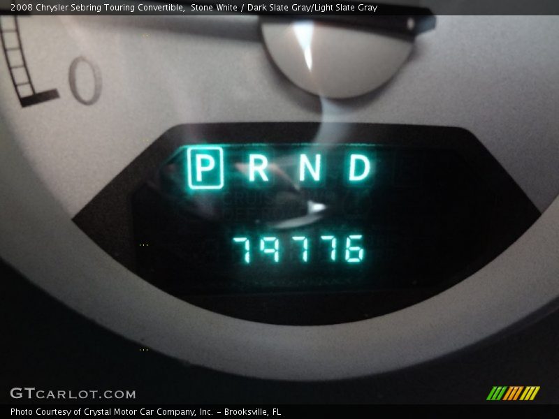 Stone White / Dark Slate Gray/Light Slate Gray 2008 Chrysler Sebring Touring Convertible